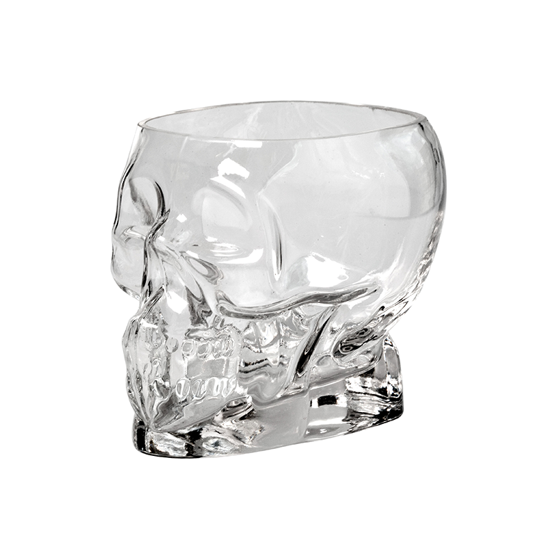 Glass Tiki Skull Medium 70cl 24.75oz CASE QTY 12