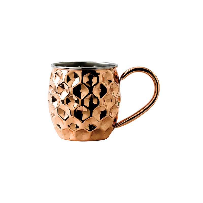 Solid Copper Dented Mug