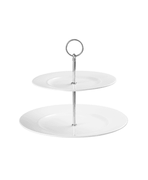 Alchemy Ambience Two Tier Plate Tower Ht: 22cm