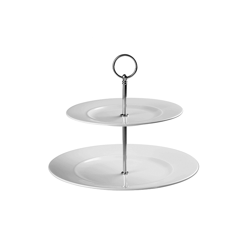 Alchemy Ambience Two Tier Plate Tower Ht: 22cm