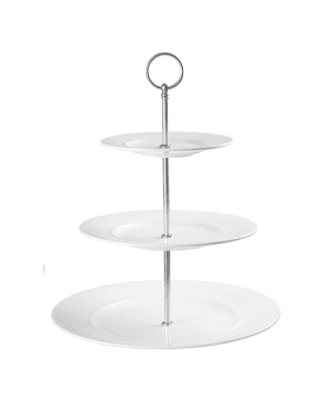 Alchemy Ambience Three Tier Plate Tower Ht: 33cm 13" - CASE QTY 2