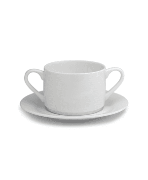 Glacier Soup Cup Saucer 17.5cm 6.9" - Case Qty 6