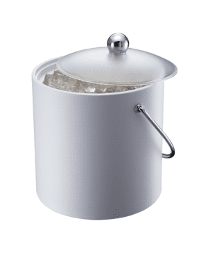 Elia Insulated Ice Bucket with Scoop White 3lt 5.25pt - Case Qty 1