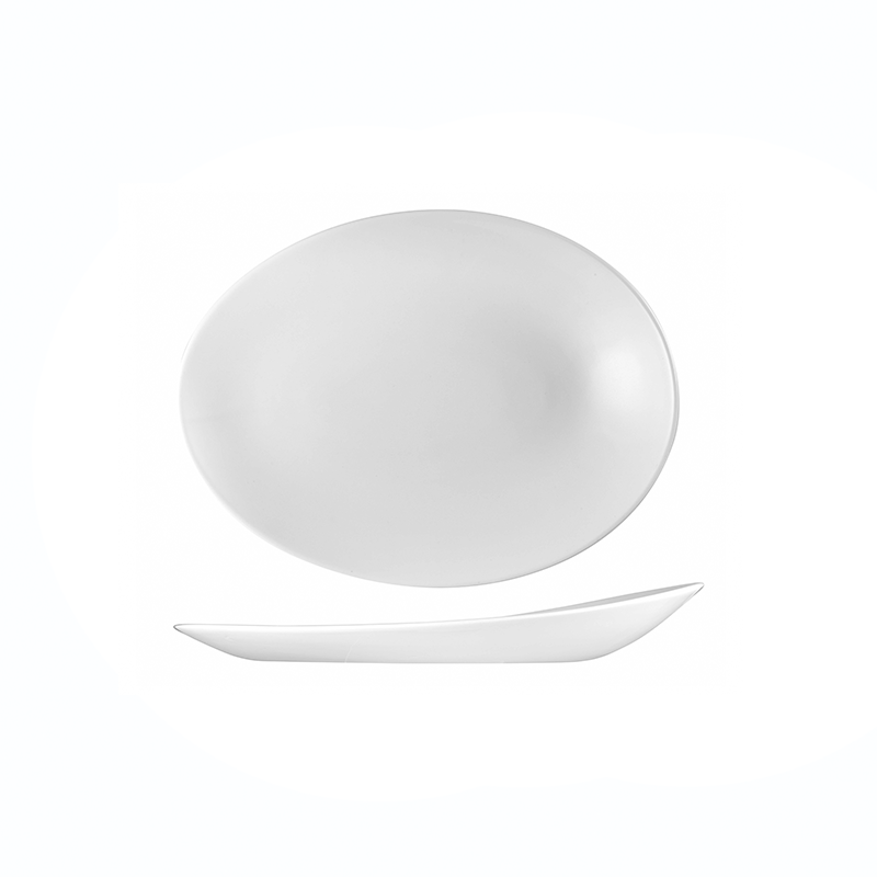 Churchill Orb Oval Plate 34.6cm x 26.3 x 5cm - CASE QTY 12