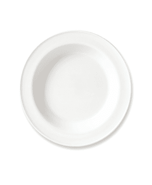 Simplicity White Soup Plate Rimmd Atl 23cm 9  - CASE QTY - 24