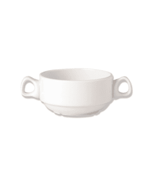 Simplicity White Soup Cup Stacking Handle 28.5cl 10oz - CASE QTY - 36
