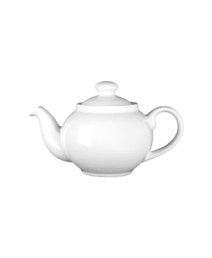 Simplicity White Tea Pot LC 42.5cl 15oz lid 0181 - CASE QTY - 6