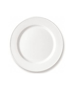 Simplicity White Plate Slimline 23cm 9  - CASE QTY - 24