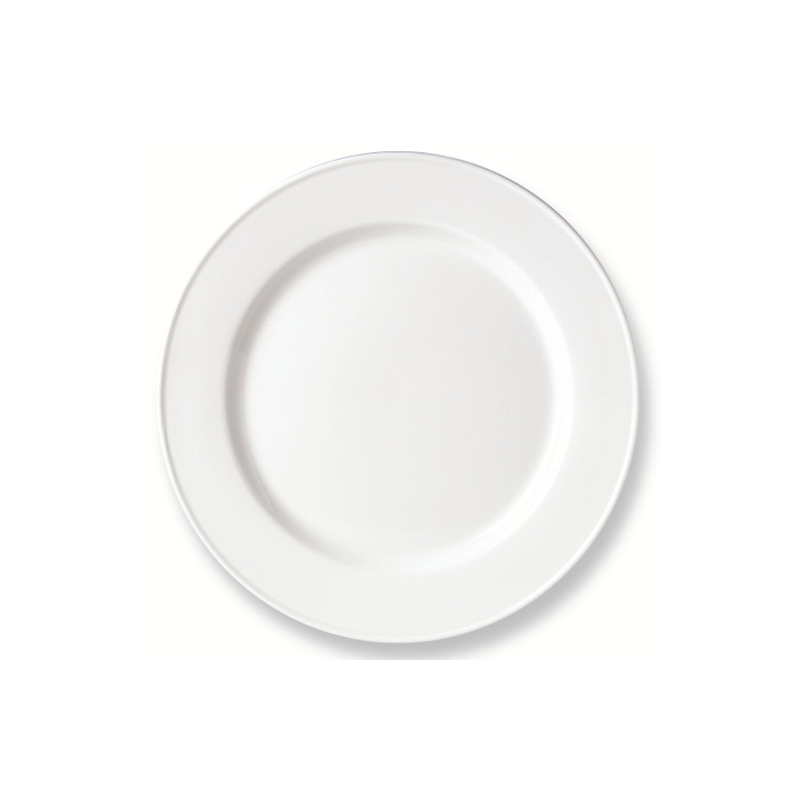 Simplicity White Plate Slimline 23cm 9  - CASE QTY - 24