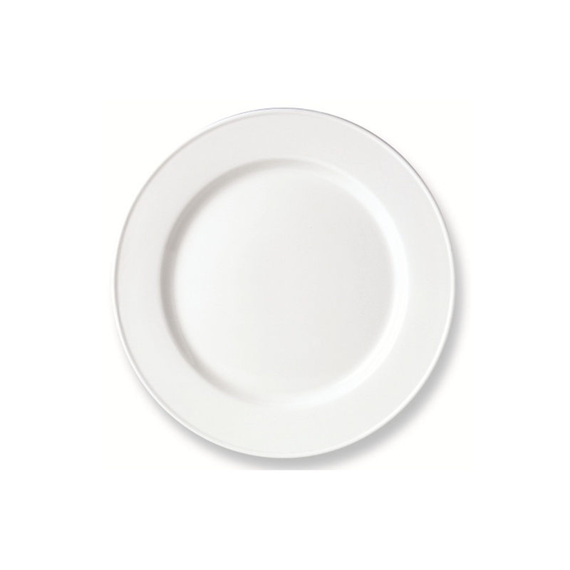 Simplicity White Plate Slimline 15.75cm 6 1 / 4  - CASE QTY - 36