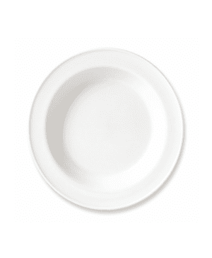 Simplicity White Soup Plate Slim 21.5cm 8 1 / 2  - CASE QTY - 24