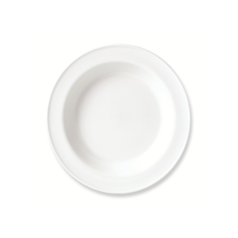 Simplicity White Soup Plate Slim 21.5cm 8 1 / 2  - CASE QTY - 24