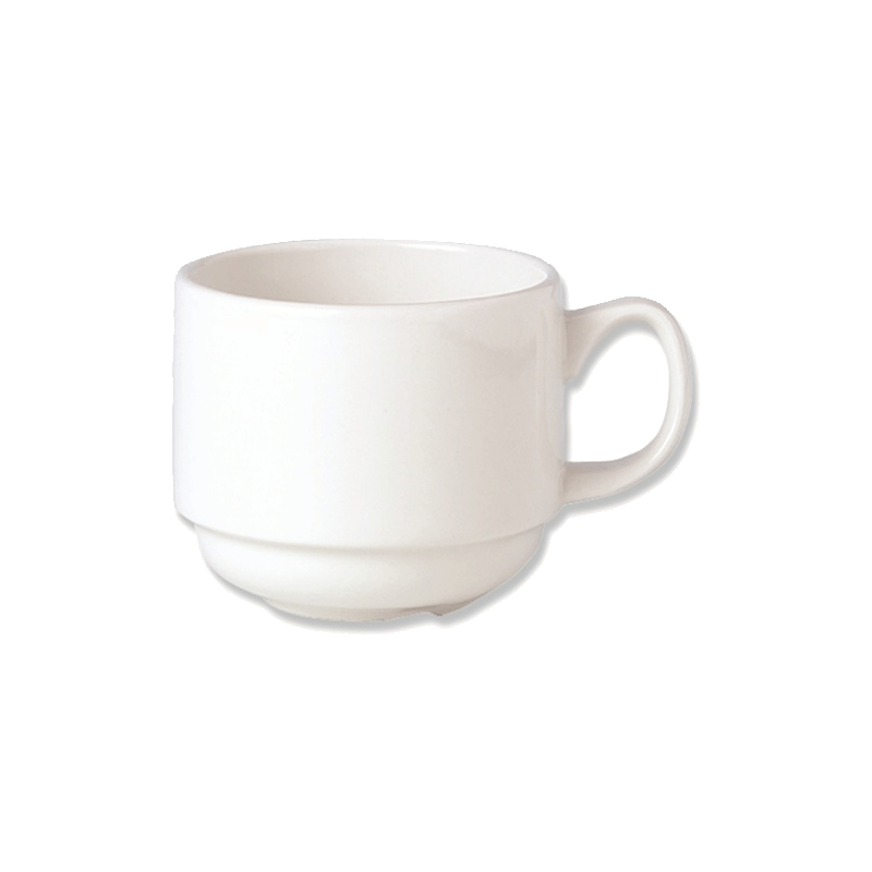 Simplicity White Cup Stacking S.line 17cl 6oz - CASE QTY - 36