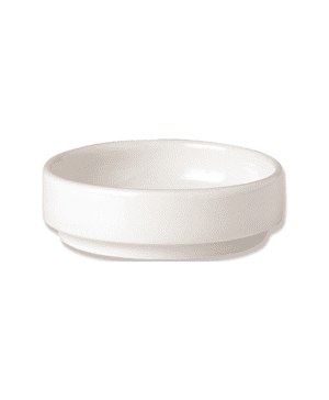 Simplicity White Tray Round Stacking 10.25cm 4  - CASE QTY - 12