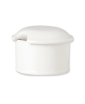 Simplicity White Dipper Pot / Mustard Pot - CASE QTY - 12
