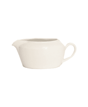Simplicity White Sauce Boat Harmony 37cl 13oz - CASE QTY - 6