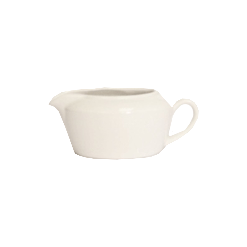 Simplicity White Sauce Boat Harmony 37cl 13oz - CASE QTY - 6