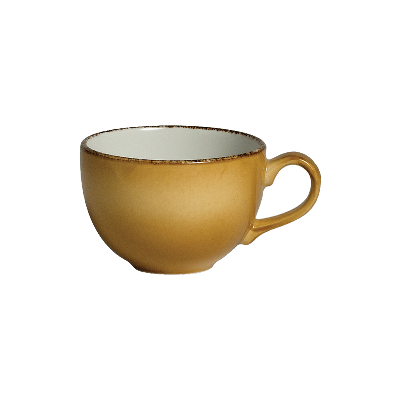 Terramesa Mustard Cup Low Emp 22.75cl 8oz - CASE QTY - 36