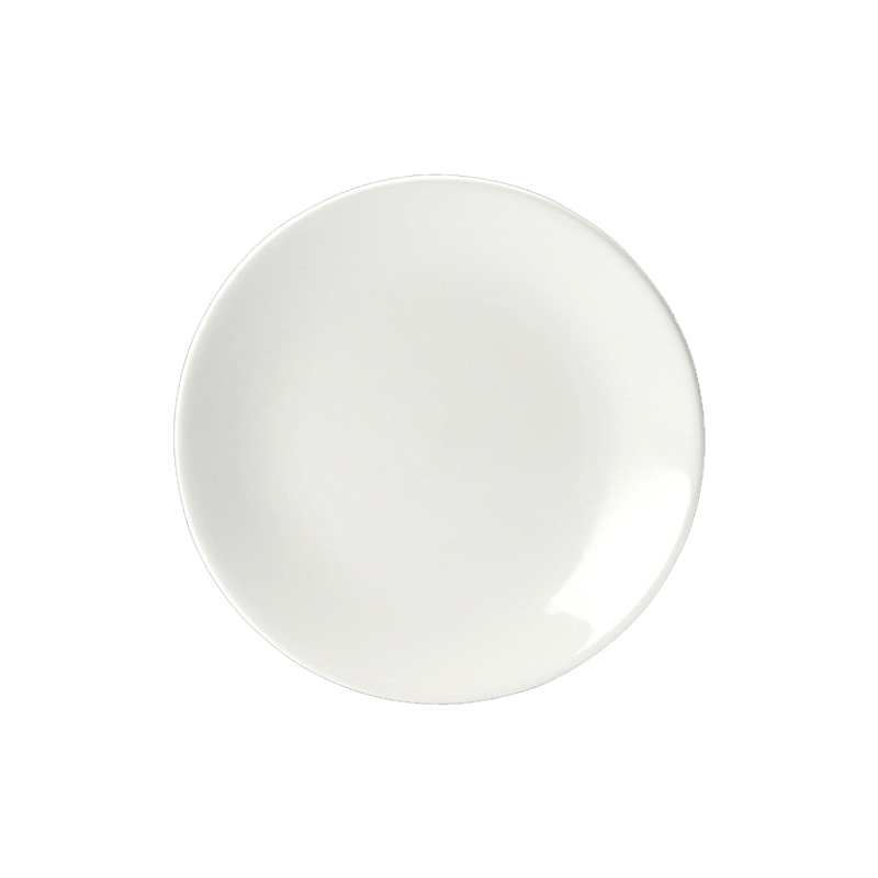 Monaco White Plate Contour 25.5cm 10  - CASE QTY - 24