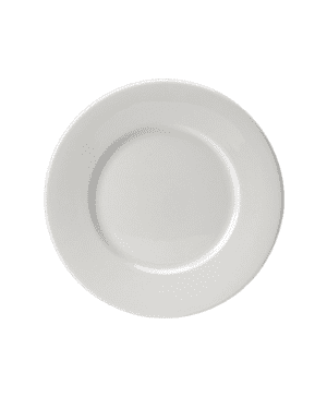 Monaco White Plate Wide Rim 25.5cm - CASE QTY - 24