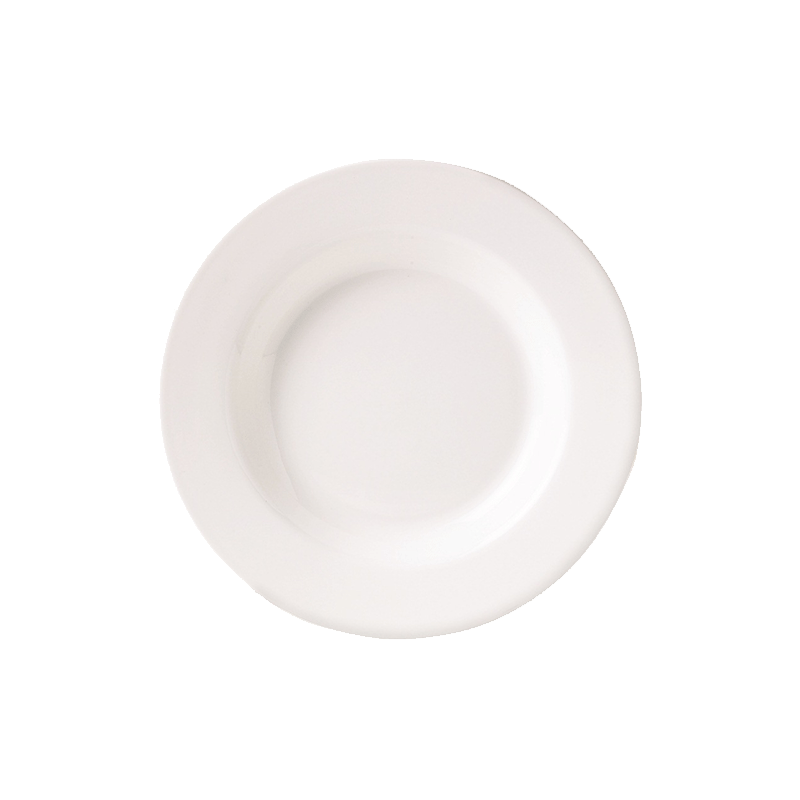 Monaco White Soup Plate Vogue 24cm 9 1 / 2  - CASE QTY - 24