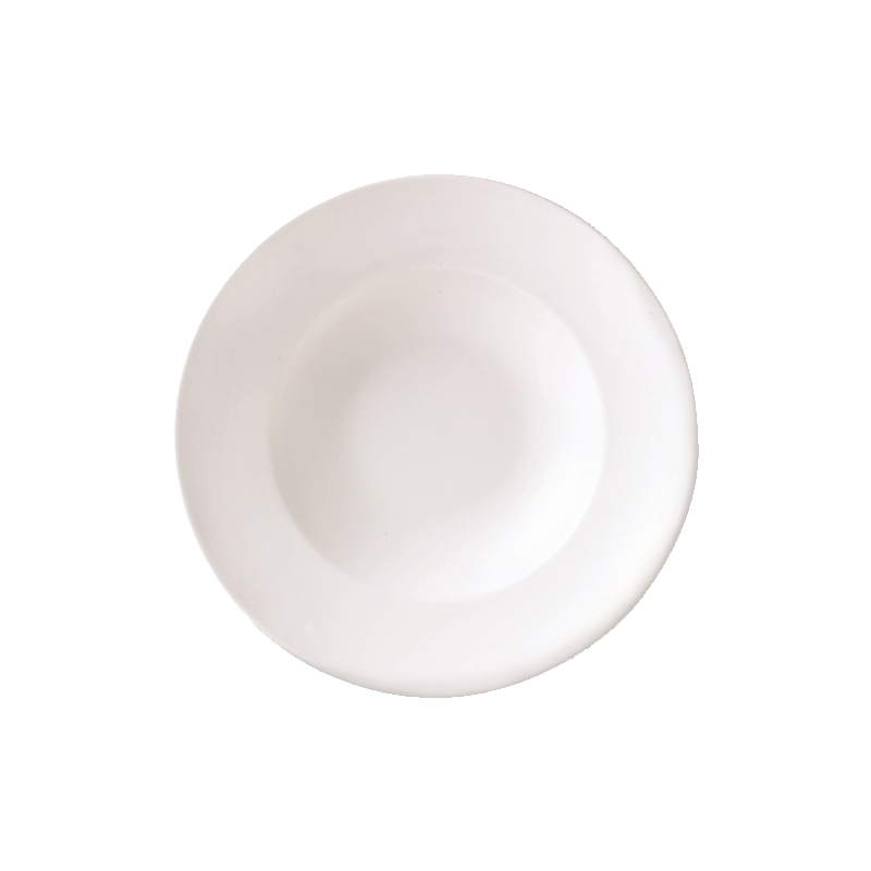 Monaco White Bowl Nouveau 27cm 10 5 / 8  - CASE QTY - 6