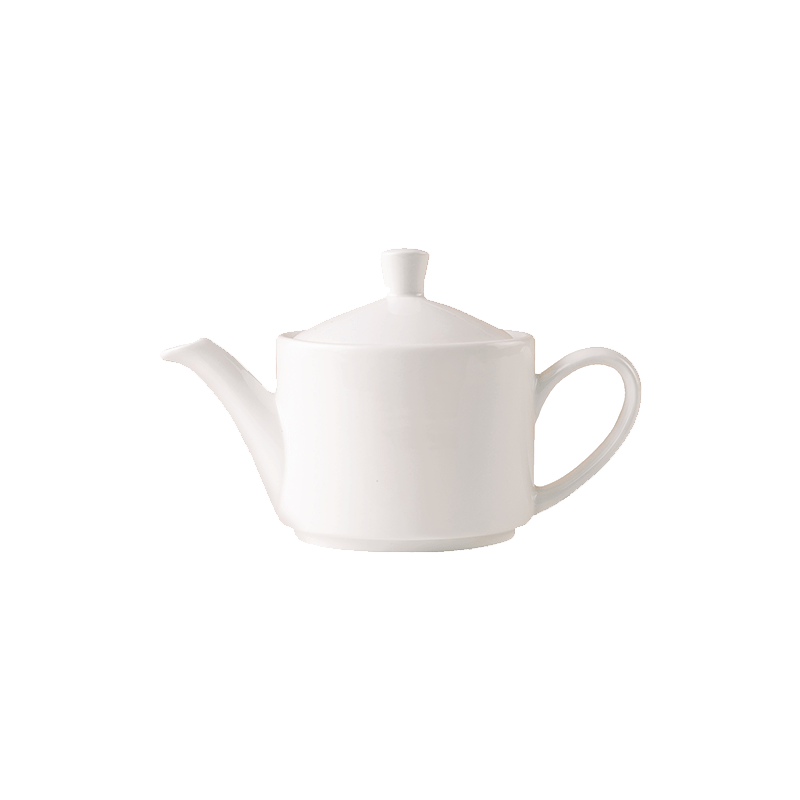 Monaco White Tea Pot Vogue 42.5cl 15oz C666 - CASE QTY - 6