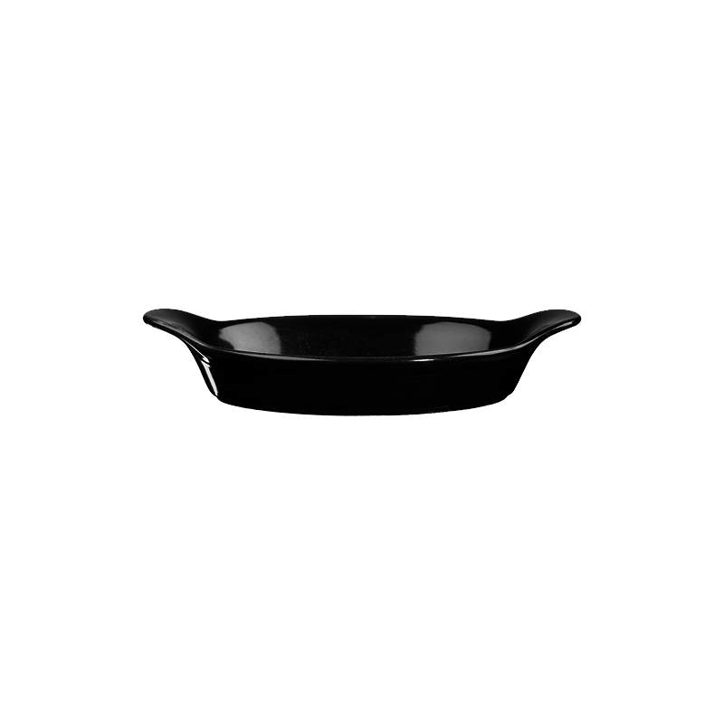 Churchill Cookware Metallic Black Large Round Eared Dish