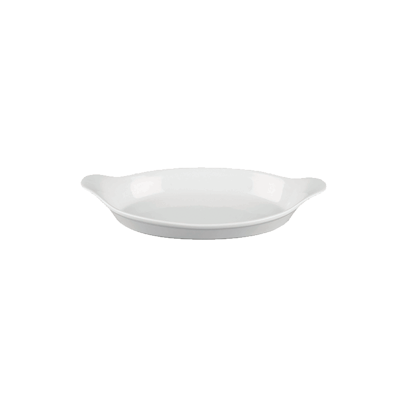Churchill Cookware White Large Oval Eared Dish
