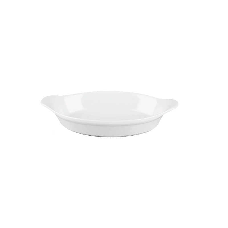 Churchill Cookware White Medium Oval Eared Dish