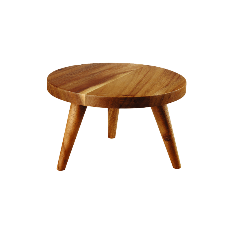 Churchill Buffetscape Acacia Wood Large Round Stand