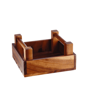 Churchill Acacia Wood Square Crate