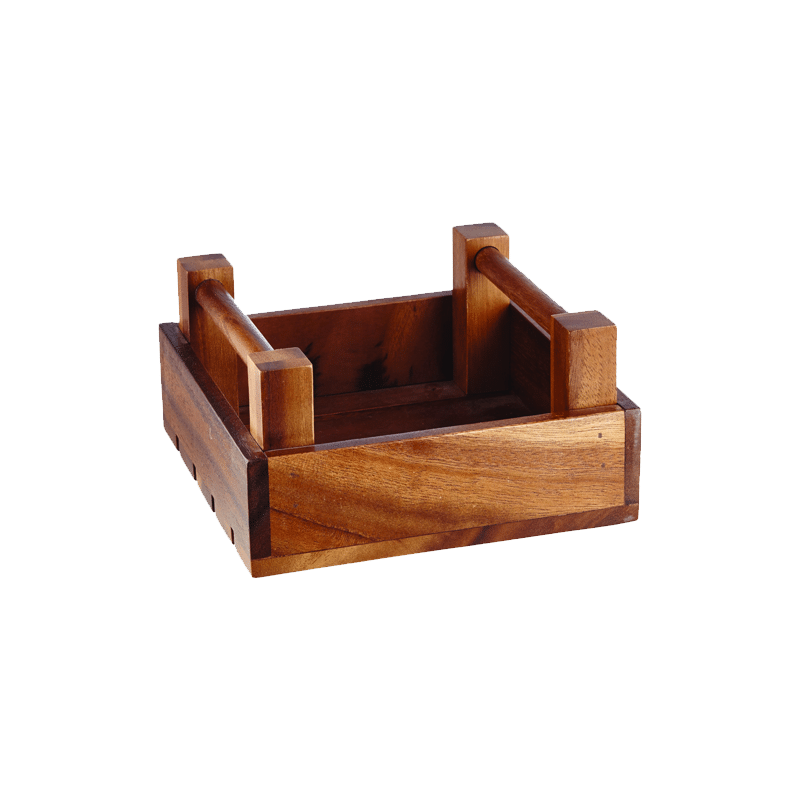 Churchill Acacia Wood Square Crate