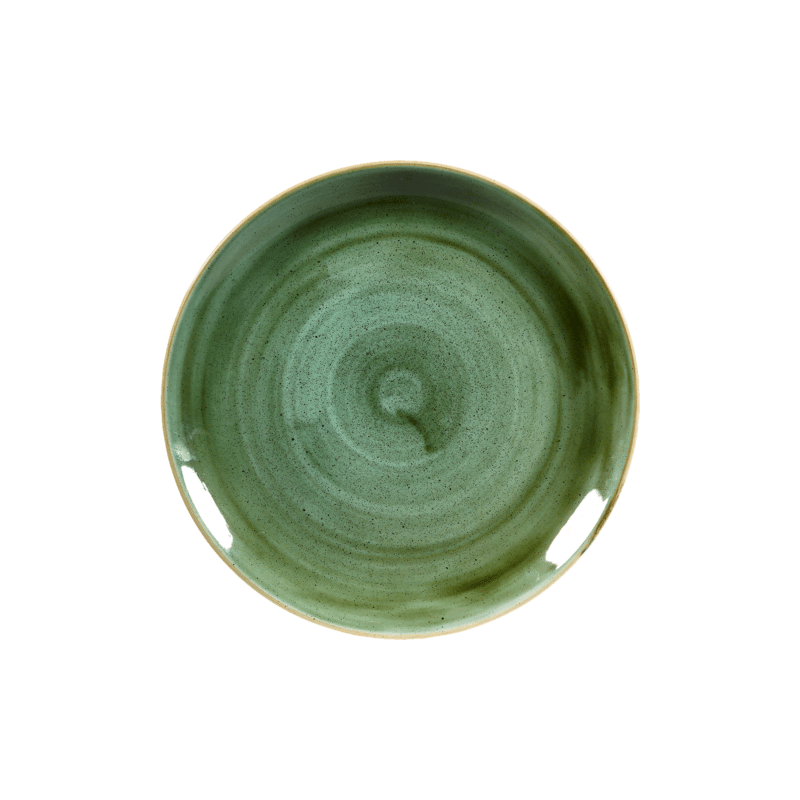 Churchill Stonecast Samphire Green Coupe Plate (28.8cm / 11 1/4" ) QTY 12