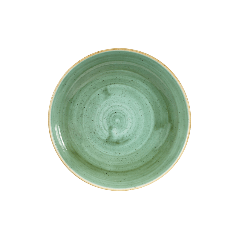 Churchill Stonecast Samphire Green Coupe Bowl (24.8cm / 9 3/4" ) QTY 12