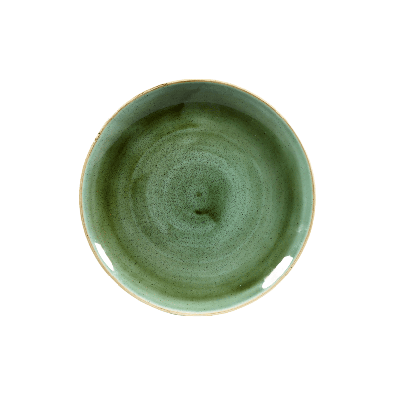 Churchill Stonecast Samphire Green Coupe Plate (21.7cm / 8 2/3" ) QTY 12