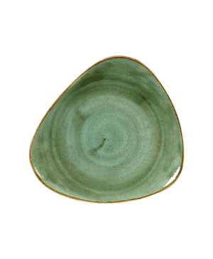 Churchill Stonecast Samphire Green Triangle Plate (31.1cm 12 1/4" ) QTY 6