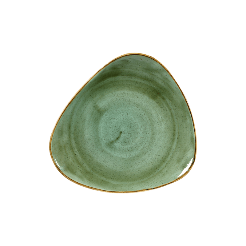 Churchill Stonecast Samphire Green Triangle Plate (31.1cm 12 1/4" ) QTY 6