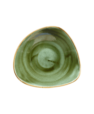 Churchill Stonecast Samphire Green Triangle Bowl (23.5cm 9 1/4") QTY 12