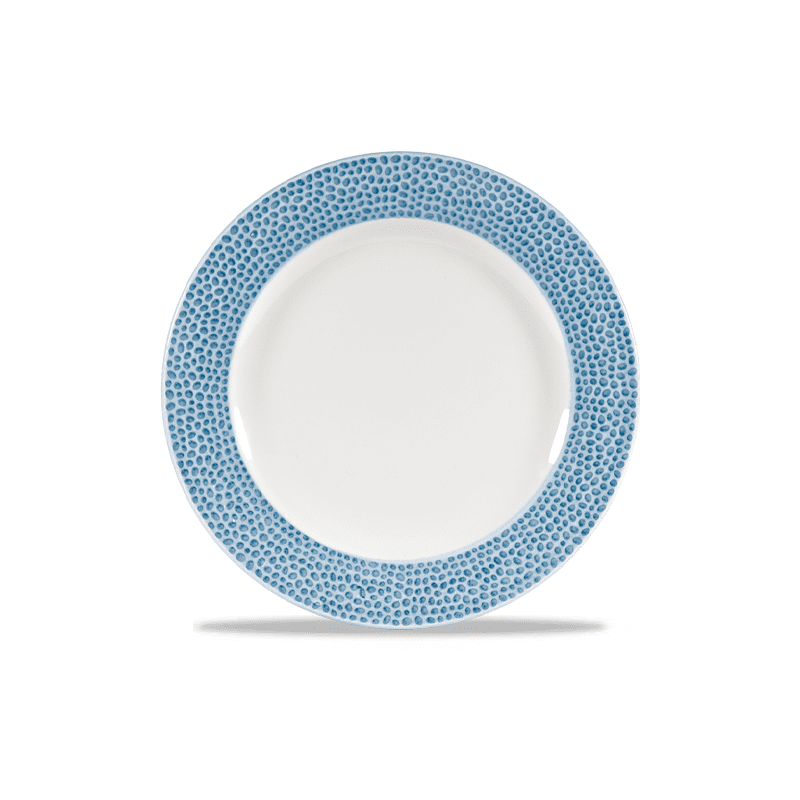 Churchill Isla Ocean Blue Plate - 17cm - 6⅝” - Case Qty 12