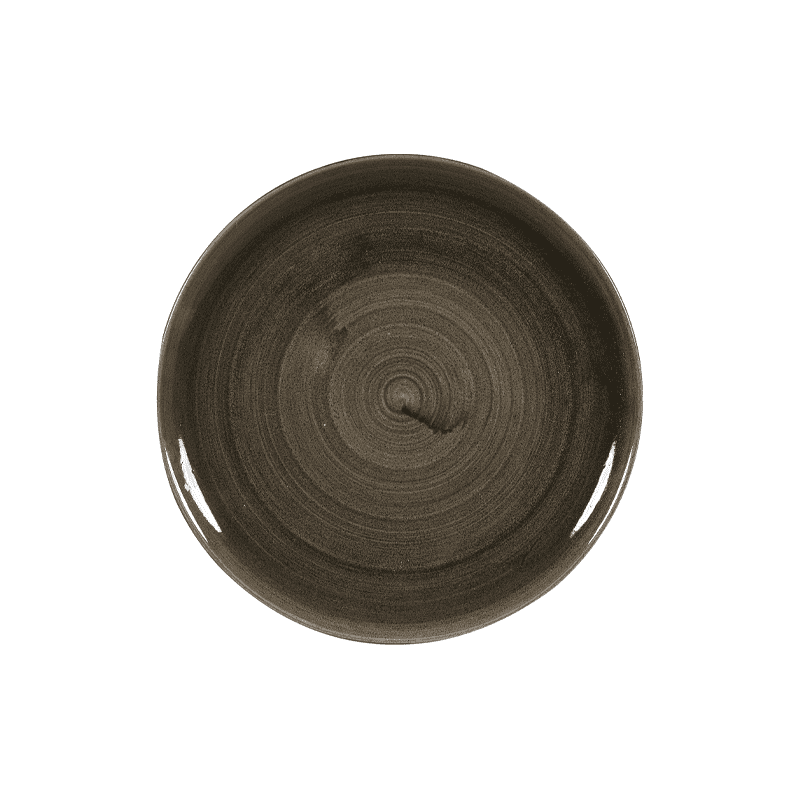 Churchill Stonecast Patina Iron Black Coupe Bowl - 18.2cm 7¼" - Case Qty 12