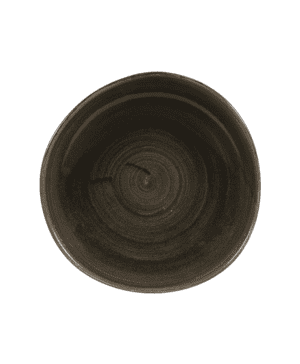 Churchill Stonecast Patina Iron Black Round Organic Plate - 26.4cm 10⅜" - Case Qty 12