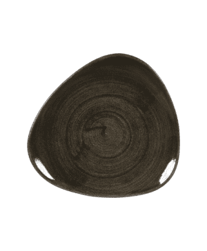 Churchill Stonecast Patina Iron Black Triangle Plate - 19.2cm 7¾" - Case Qty 12