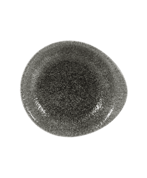 Churchill Raku Quartz Black Round Dish - 18.5 x 16.8cm - Case Qty 12