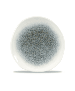 Churchill Studio Prints Raku Topaz Blue Round Organic Plate - 18.6cm 7¼” - Case Qty 12