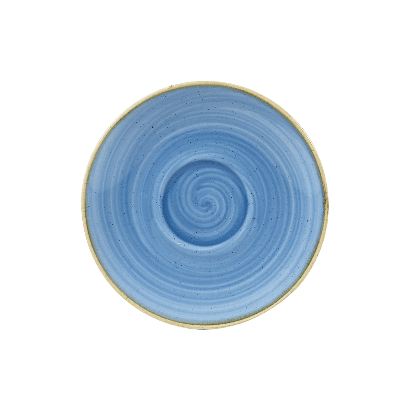 Churchill Stonecast Cornflower Blue Cappuccino Saucer - 15.6cm 6¼” - Case Qty 12