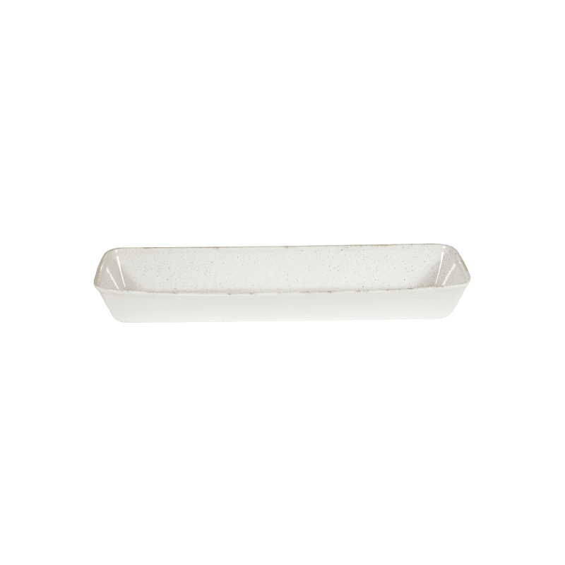 Churchill Stonecast Barley White Rectangular Baking Dish - 53x16x6.2cm - Case Qty 2