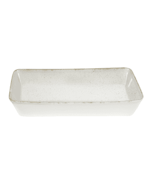 Churchill Stonecast Barley White Rectangular Baking Dish - 38 x 25 x 6.2cm - Case Qty 4