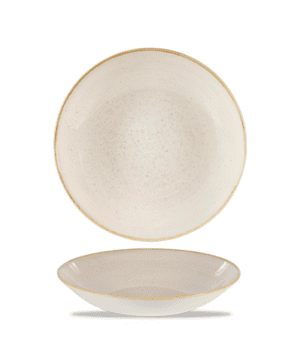 Churchill Stonecast Nutmeg Cream Large Coupe Bowl - 31cm 12" - Case Qty 6