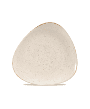 Churchill Stonecast Nutmeg Cream Triangle Plate - 26.5cm 10½" - Case Qty 12